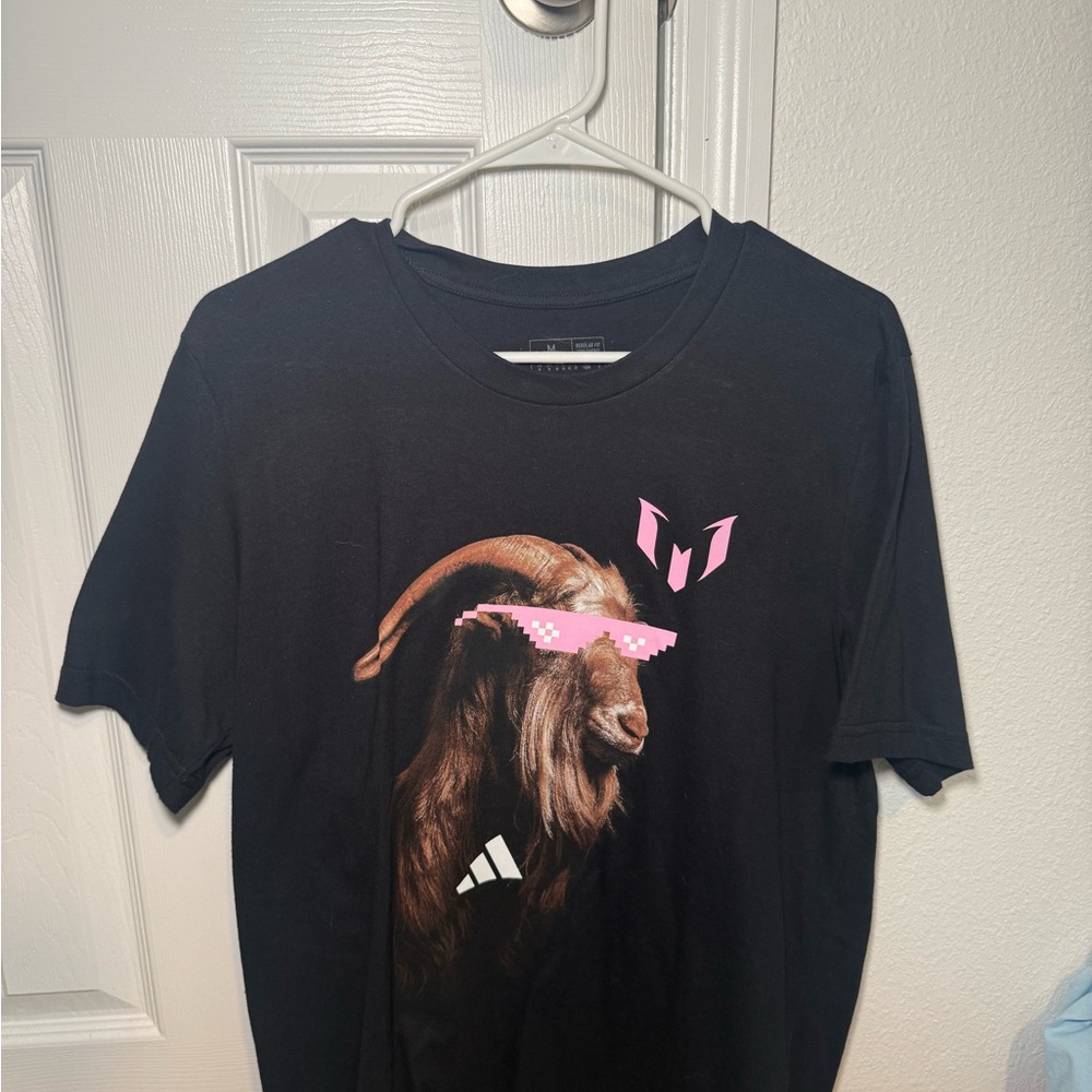 adidas Black Tee with Cool Goat Graphic